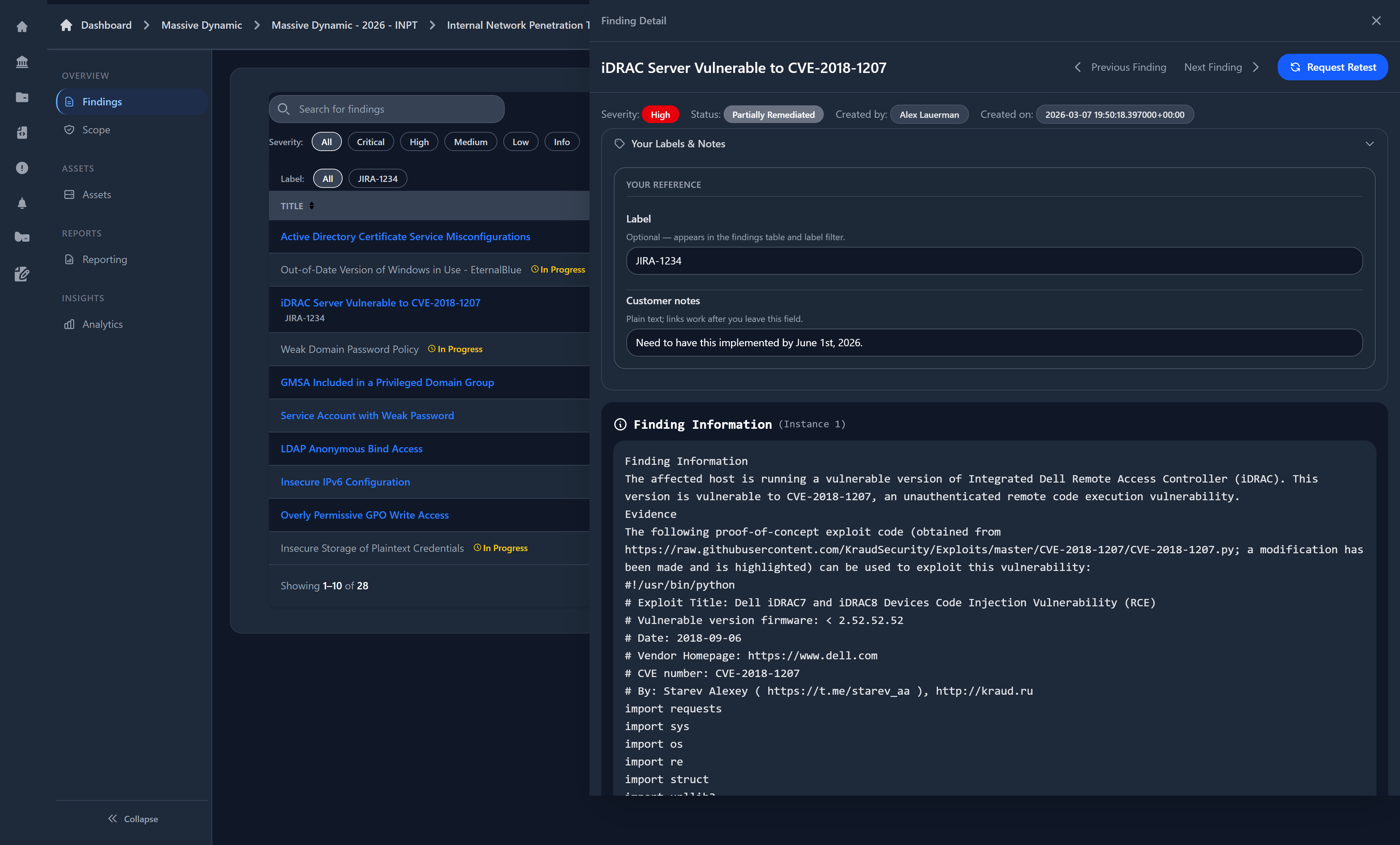Risk Acceptance & Annotations